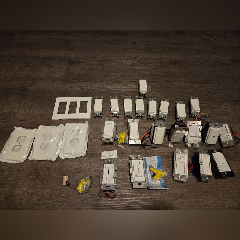 Lot Of Electrical Lutron And Leviton